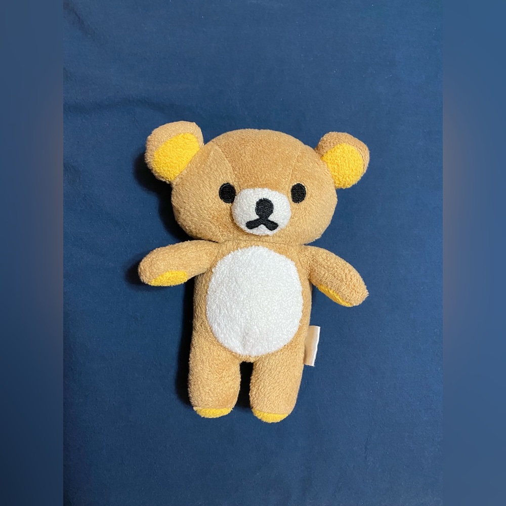 New Rilakkuma plushie with zipper, ~7” tall